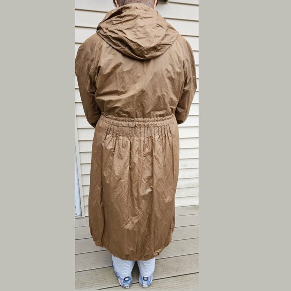 Creenstone Long Tan Raincoat Women’s Size 44 (US 14-16) – Like New - Picture 3 of 5